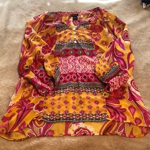 New Directions printed blouse